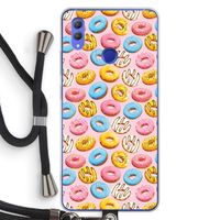 Pink donuts: Honor Note 10 Transparant Hoesje met koord