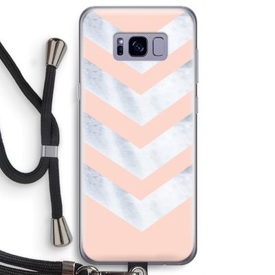 Marmeren pijlen: Samsung Galaxy S8 Transparant Hoesje met koord
