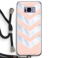 Marmeren pijlen: Samsung Galaxy S8 Transparant Hoesje met koord