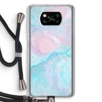 Fantasie pastel: Xiaomi Poco X3 NFC Transparant Hoesje met koord