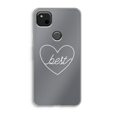 Best heart pastel: Google Pixel 4a Transparant Hoesje