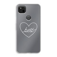 Best heart pastel: Google Pixel 4a Transparant Hoesje