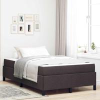 Boxspring bed Bruin 120 x 200 cm Stof en Engineered Hout