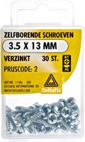 Zelfb.schroef 3.5x13mm verz 30st - Deltafix