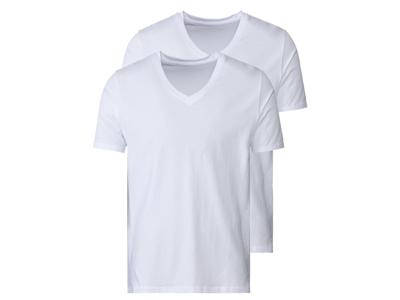 MEXX 2 heren T-shirts (Wit, V-hals, XL)