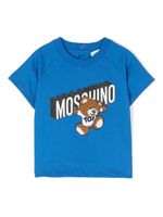 Moschino Kids t-shirt à motif Teddy Bear - Bleu