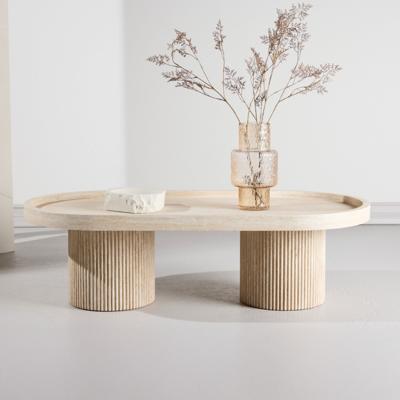 Nohr Ovale Salontafel 'Mikos' Travertinlook, 120 x 60cm