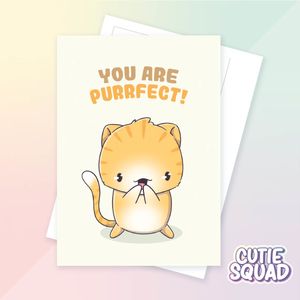 CutieSquad Ansichtkaart - You are purrfect