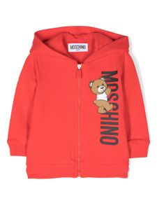 Moschino Kids hoodie à motif Teddy Bear - Rouge