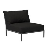 Houe Level2 fauteuil frame zwart stof char heritage