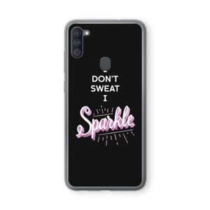Sparkle quote: Samsung Galaxy A11 Transparant Hoesje