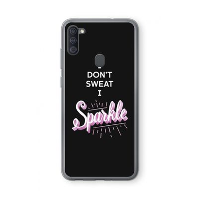 Sparkle quote: Samsung Galaxy A11 Transparant Hoesje