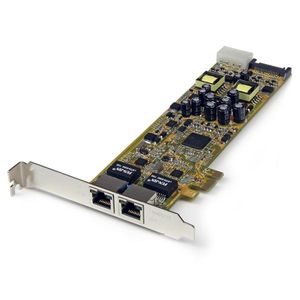 StarTech.com Dual Port PCI Express Gigabit Ethernet PCIe-netwerkkaart adapter PoE/PSE