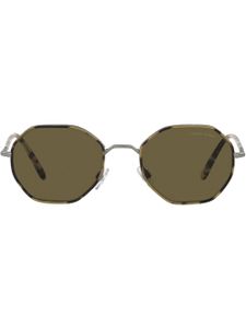 Giorgio Armani lunettes de soleil à monture géométrique - Gris