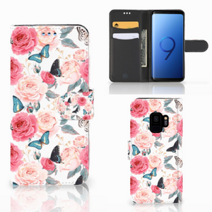 Samsung Galaxy S9 Hoesje Butterfly Roses