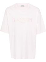 Lanvin t-shirt en coton à logo brodé - Rose