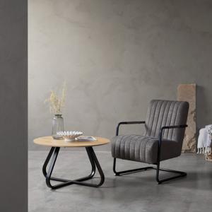 Fauteuil Trout Lounge Donkergrijs - Giga Living