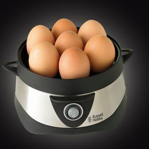 Russell Hobbs Stylo eierkoker 7 eieren 365 W Zwart, Roestvrijstaal