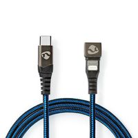 Data- en oplaadkabel | USB-C Male naar Apple Lightning 8-pins Male | 180°-aansluiting voor gamin