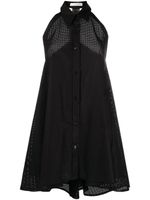 Philosophy Di Lorenzo Serafini robe-chemise courte à design sans manches - Noir