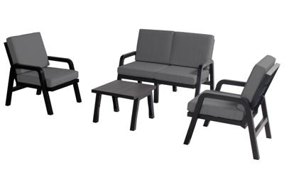 Hartman Eden loungeset 2-zits bank met 2 loungestoelen en 1 tafel 60 x 60