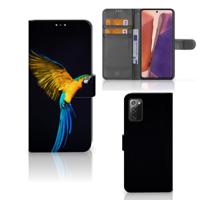 Samsung Galaxy Note 20 | Telefoonhoesje | Met pasjeshouder | Papegaai