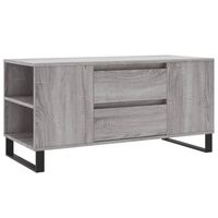 vidaXL Salontafel 102x44,5x50 cm bewerkt hout grijs sonoma eikenkleur - thumbnail