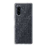 Moroccan Print: Sony Xperia 5 Transparant Hoesje