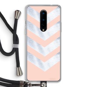 Marmeren pijlen: OnePlus 8 Transparant Hoesje met koord