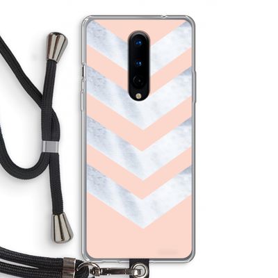 Marmeren pijlen: OnePlus 8 Transparant Hoesje met koord