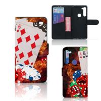 Motorola G8 Power | Wallet Case | met Pasjes | Casino