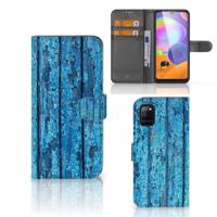 Samsung Galaxy A31 | Book Style Case | Wood Blue