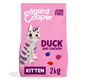 Edgard & Cooper graanvrij eend kitten kattenvoer 2kg