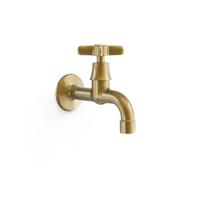 Fonteinkraan Tres Clasic Messing | Inbouw | Koudwater kraan | Vintage | Messing oud