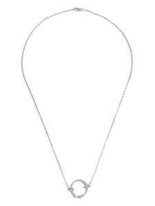 Repossi collier Antifer en or blanc 18ct serti de diamants - Argent