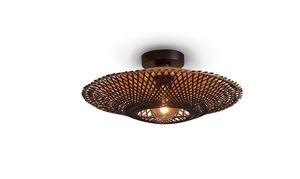 GOOD&MOJO Plafondlamp Kalimantan Bamboe, 44cm - Zwart/Naturel