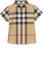 Burberry Kids chemise à carreaux - Tons neutres