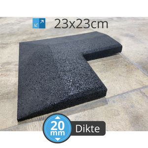PTessentials Hoekafwerking 23x23x2 high-density tegel