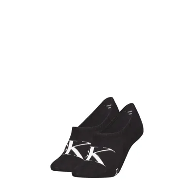 Calvin Klein 2-paar Footie High cut dames sokken - Logo monogram
