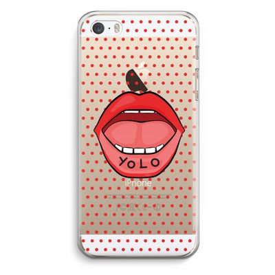 Yolo Denise: iPhone 5 / 5S / SE Transparant Hoesje