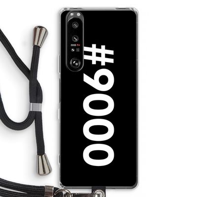 #9000: Sony Xperia 1 III Transparant Hoesje met koord