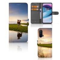 OnePlus Nord CE 5G | Telefoonhoesje | Met pasjeshouder | Koe