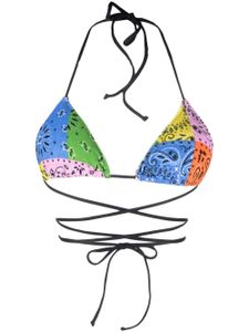MC2 Saint Barth haut de bikini Marielle à design colour block - Bleu