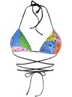 MC2 Saint Barth haut de bikini Marielle à design colour block - Bleu
