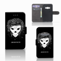 Telefoonhoesje met Naam Samsung Galaxy Xcover 3 | Xcover 3 VE Skull Hair