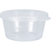 Cup | sauscup | met deksel | reusable | pP | Ø 75mm | 42mm | transparant | 96 stuks