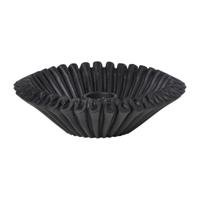 Kandelaar wave - zwart - ø13.5x4 cm Kandelaar wave - zwart - ø13.5x4 cm