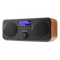 DAB Radio met FM - Audizio Novara - Stereo - 40 Watt - 20 Voorkeurszenders - Hout - thumbnail