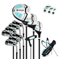 Dames Compleet Golfclub Set 15-delig Golfset Rechtshandig met Golftas & Regenhoes Groen