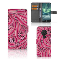 Nokia 7.2 | Nokia 6.2 Hoesje Swirl Pink - thumbnail